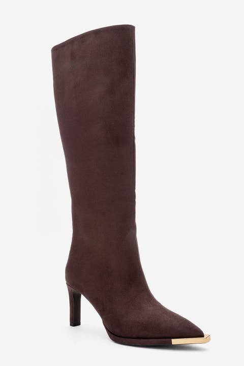 Lexa Pointed Toe Knee High Boot (Women)