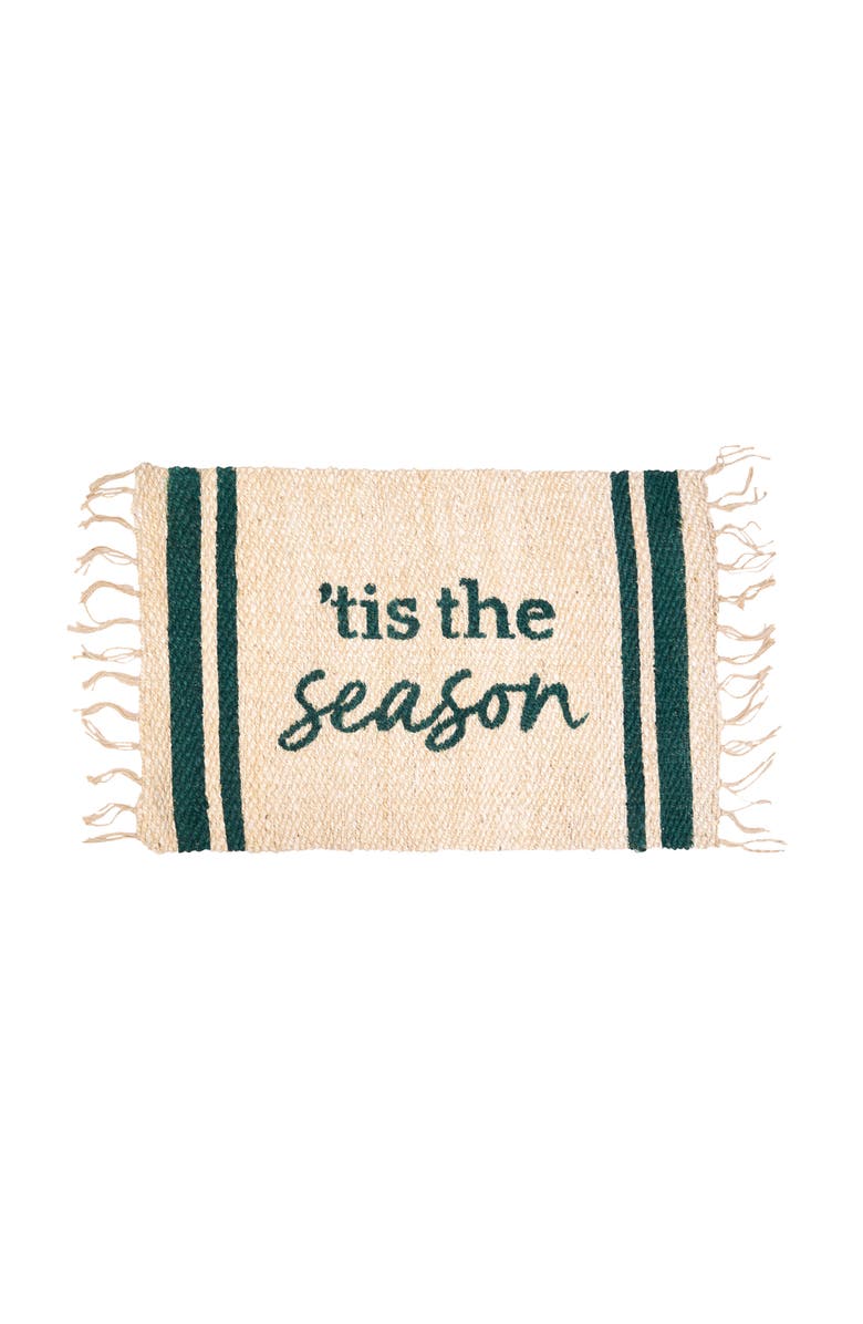 carol & frank 'tis the Season Jute Rug, Main, color, Blue