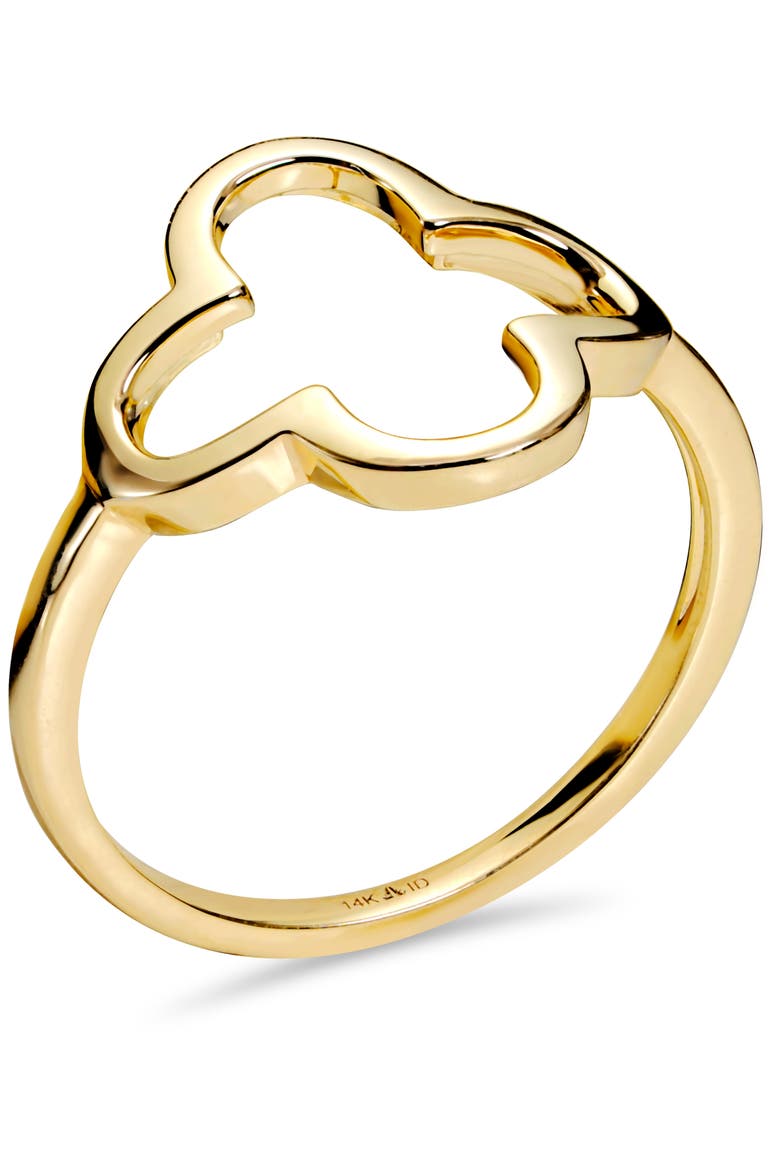 Clover Ring in 14K Gold, Alternate, color, Yellow Gold