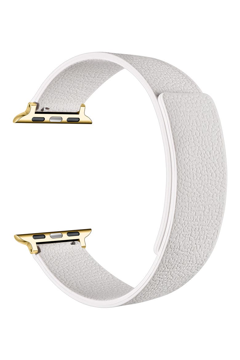 Lychee Silicone Apple Watch® Watchband, Alternate, color, CLOUD WHITE