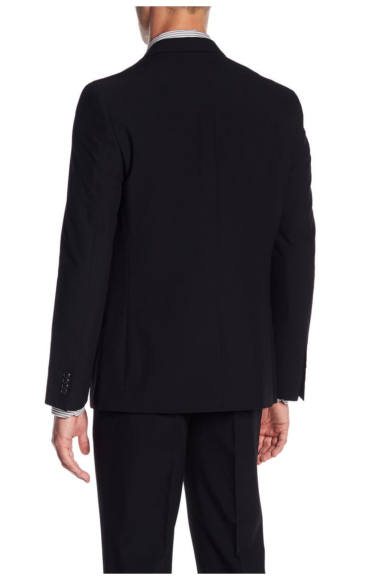 Ben Sherman Solid Black Two Button Notch Lapel Suit Separates Jacket, Alternate, color,