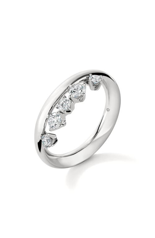 Shop Hearts On Fire Barre Floating Diamond Ring In White Gold