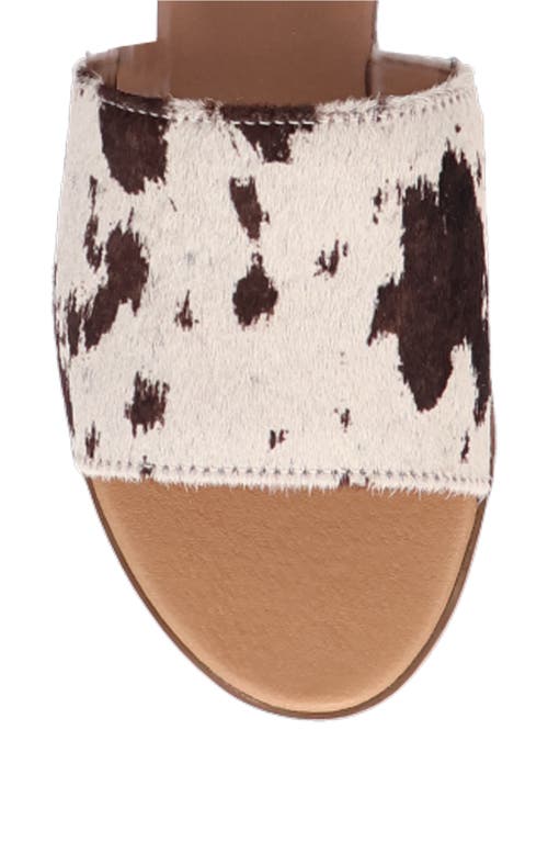 Dingo Tabby Genuine Calf Hair Slide Sandal