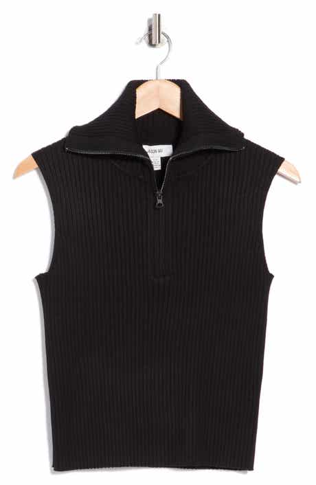 JASON WU Quarter Zip Sweater Vest