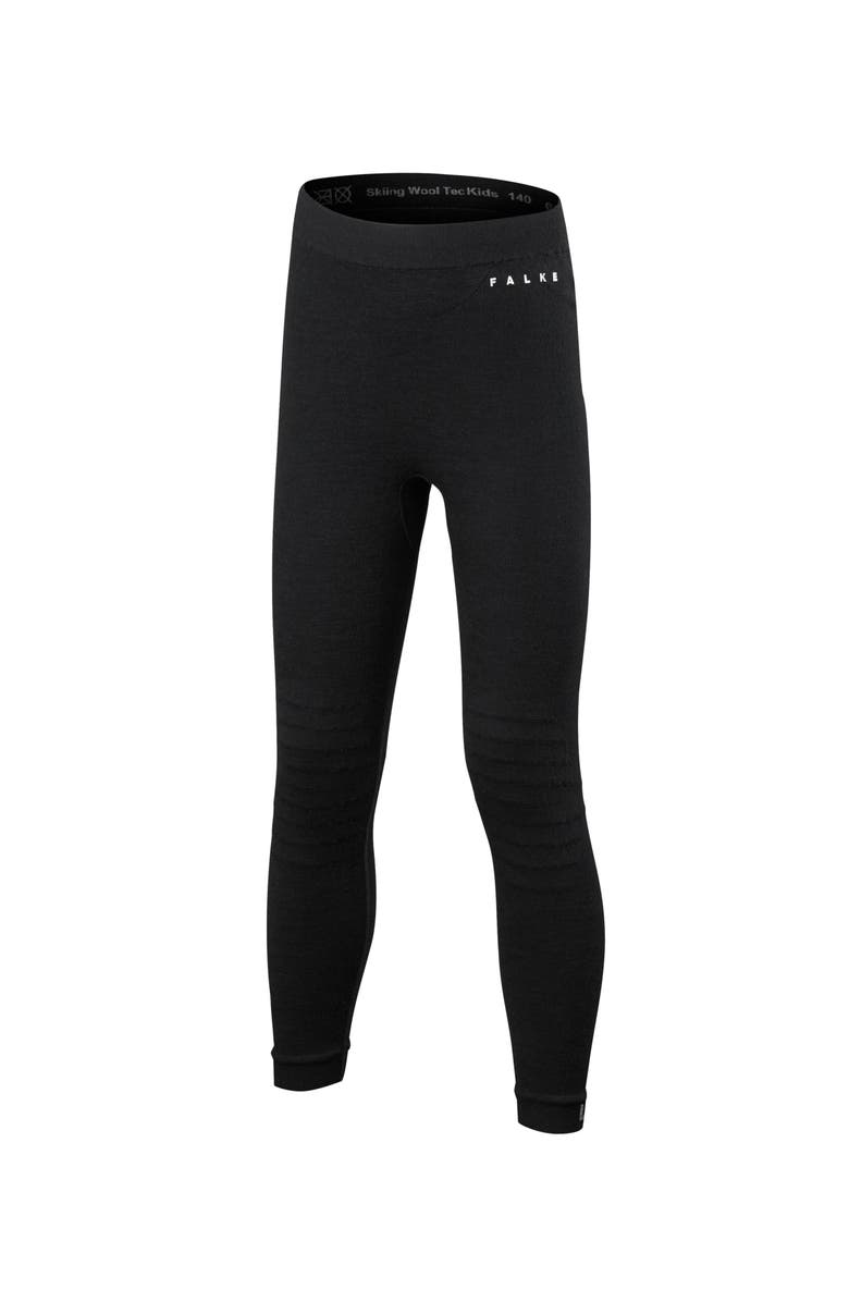 Falke Wool Tech Long Base Layer Bottom, Main, color, Black