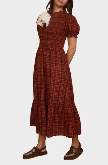 Puff Sleeve Maxi Dress