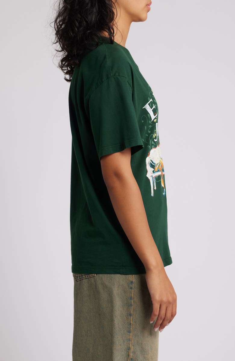 Daydreamer Elton John Floral Cotton Graphic T-Shirt, Alternate, color, 