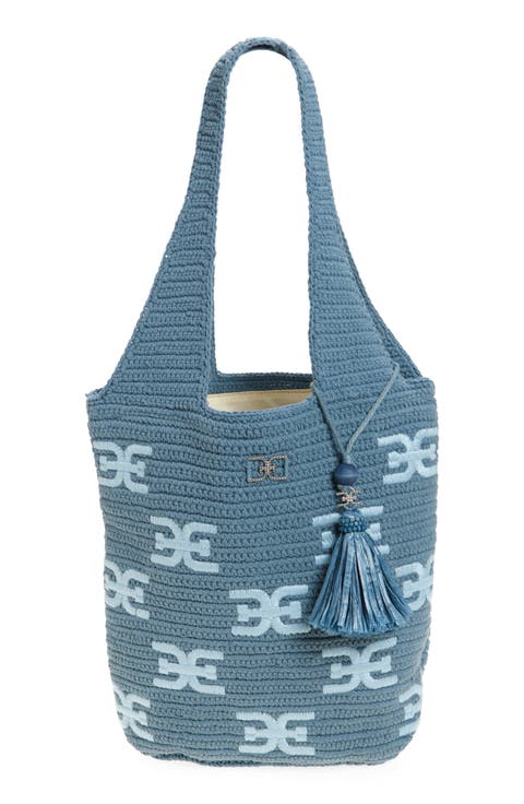 April North/South Woven Tote Bag