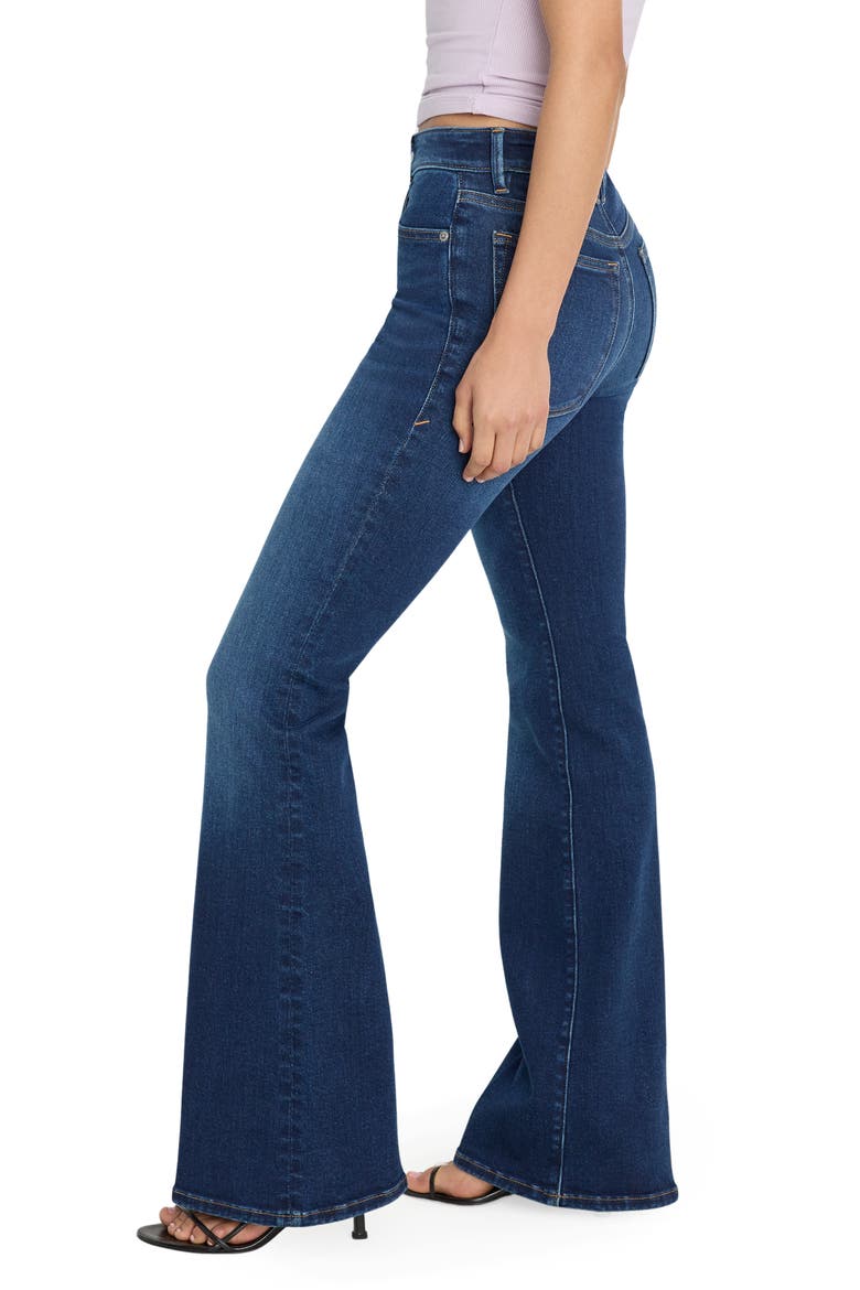 Compression Good Legs Flare Jeans, Alternate, color, INDIGO1229