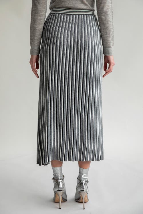 Sskein Adeline Skirt In Grey Ivory