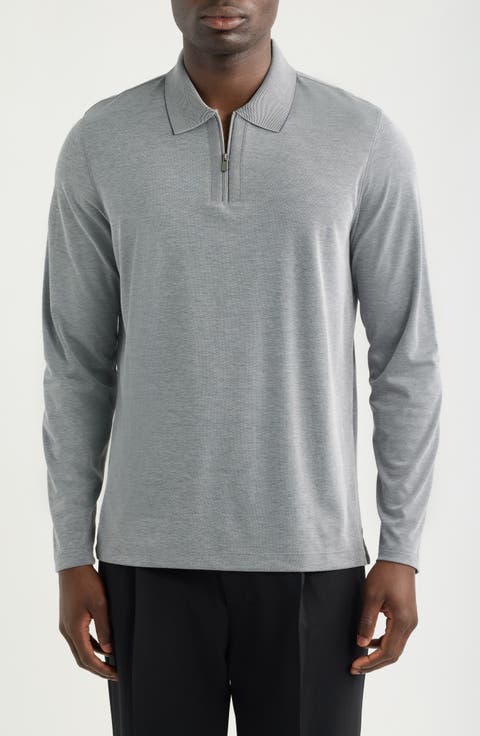 Cochran Long Sleeve Zip Polo