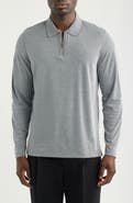 Johnston & Murphy Cochran Long Sleeve Zip Polo