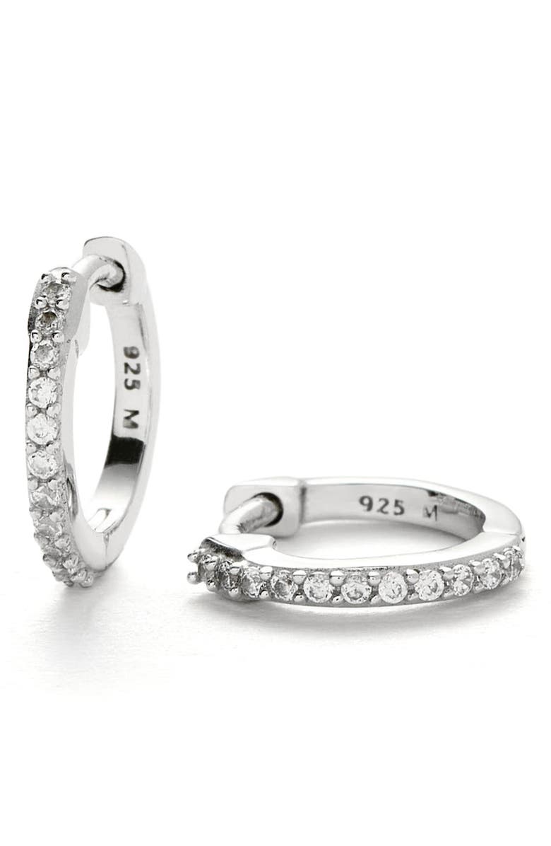 Missoma Pavé Huggie Hoop Earrings, Main, color, 