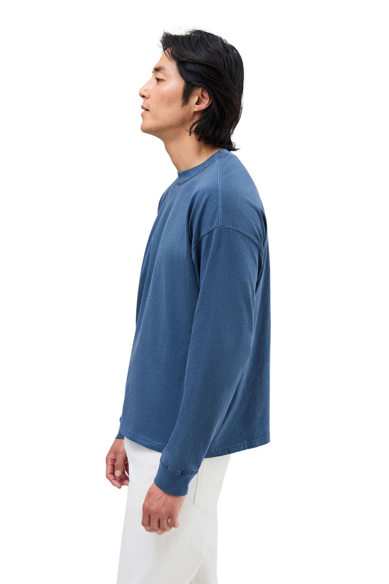The Relaxed Long Sleeve Tee, Alternate, color, Moonlit Ocean