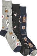 Tommy Bahama 3-Pack Assorted Crew Socks Gift Box