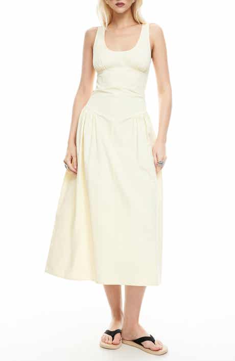 LIONESS Luna Rosa Sleeveless Midi Dress