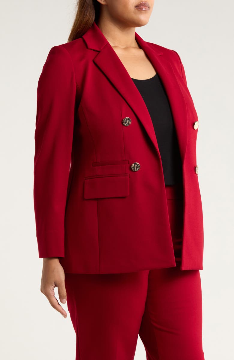 Anne Klein Straight Leg Pants, Alternate, color, Titan Red