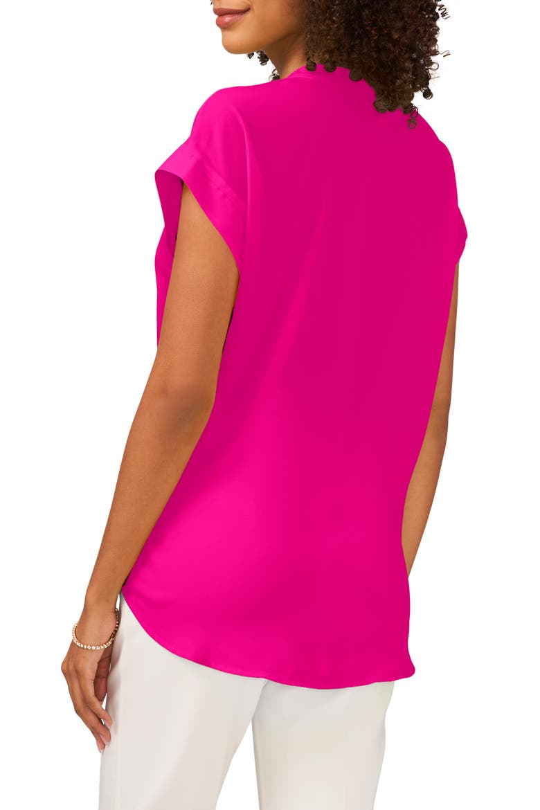 Split Neck Georgette Blouse, Alternate, color, EXUBERANT