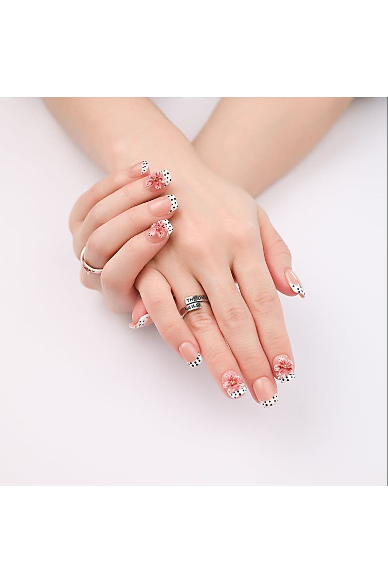 Bloom Polka Short - Nail Set, Alternate, color, Pink