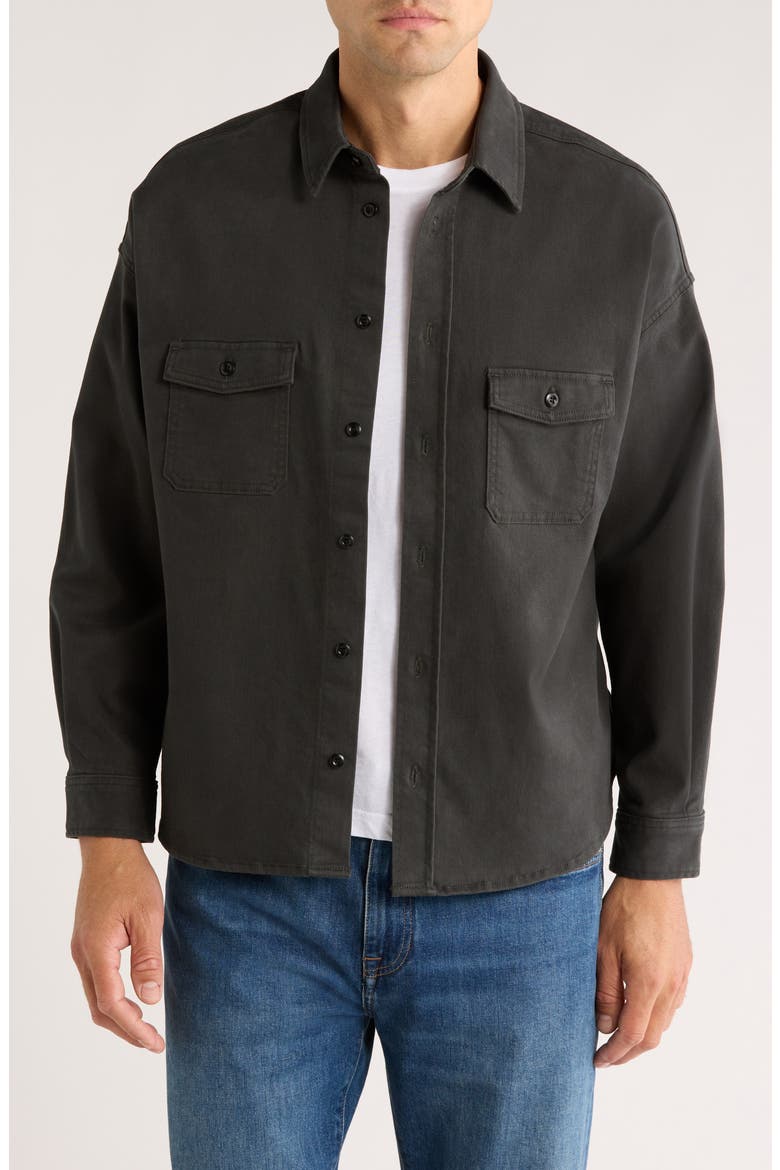 Shigoto Button-Up Shirt, Main, color, GREY GREEN