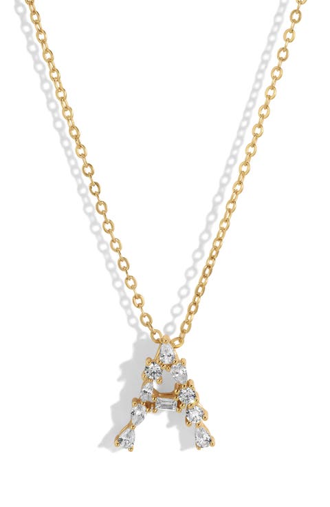 Letter Pendant Necklace