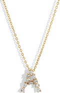 LILI CLASPE Letter Pendant Necklace