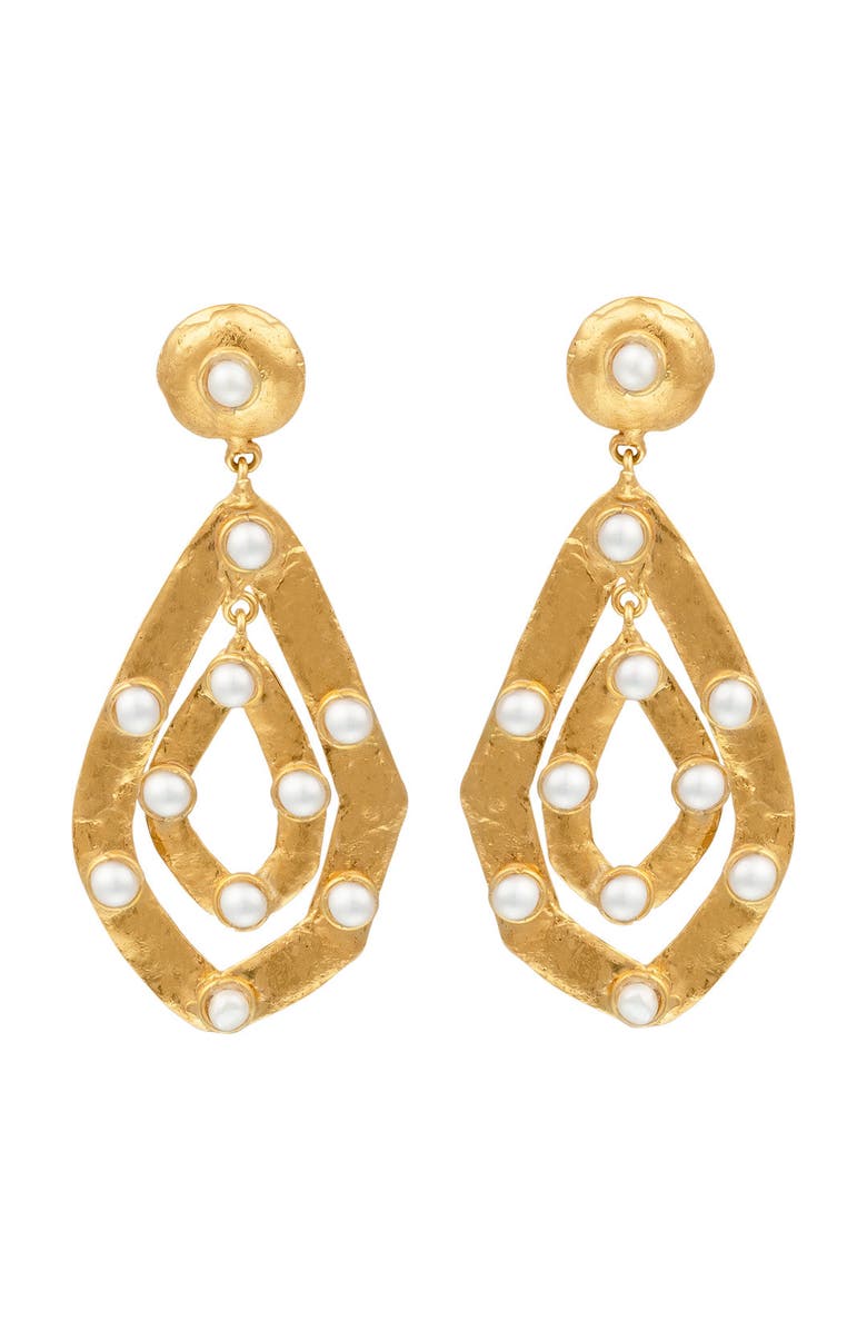 SYLVIA TOLEDANO Ava Earrings, Main, color, White