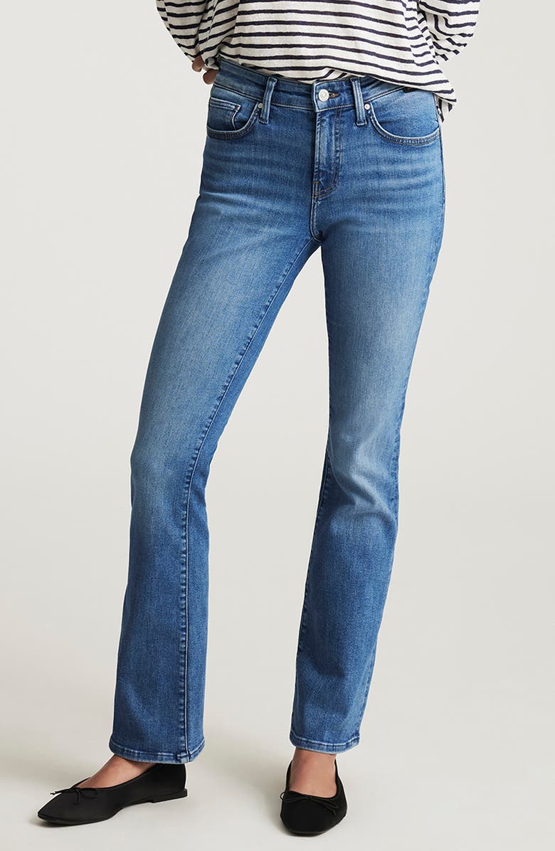 Mavi Jeans Molly Mid Rise Bootcut Jeans, Main, color, Mid Brushed Flex Blue