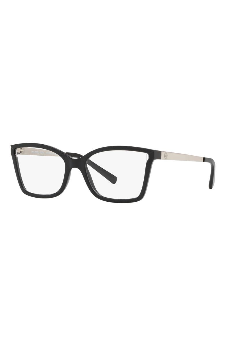 Michael Kors 54mm Rectangular Optical Glasses, Alternate, color, 