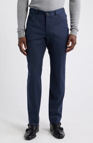 Jack Victor Sage Wool Flannel Stretch Pants
