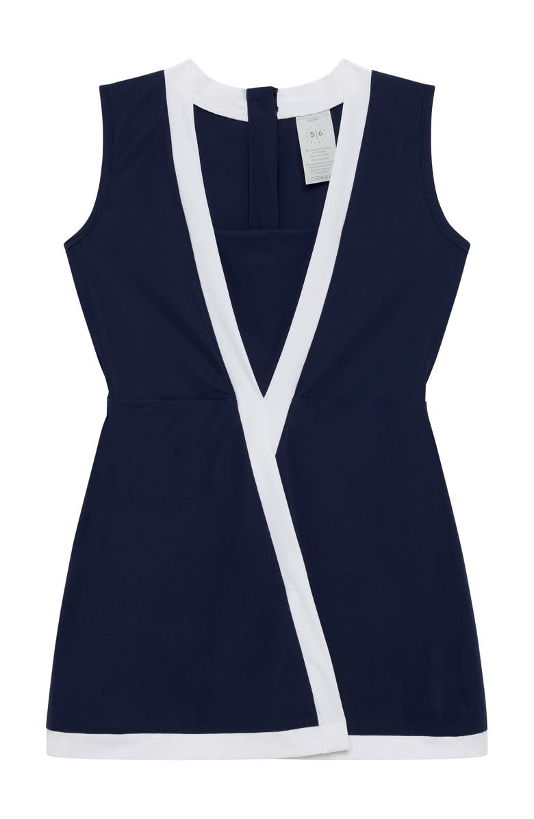 Courtside Kids Girls Tennis Skort Dress, Main, color, Navy