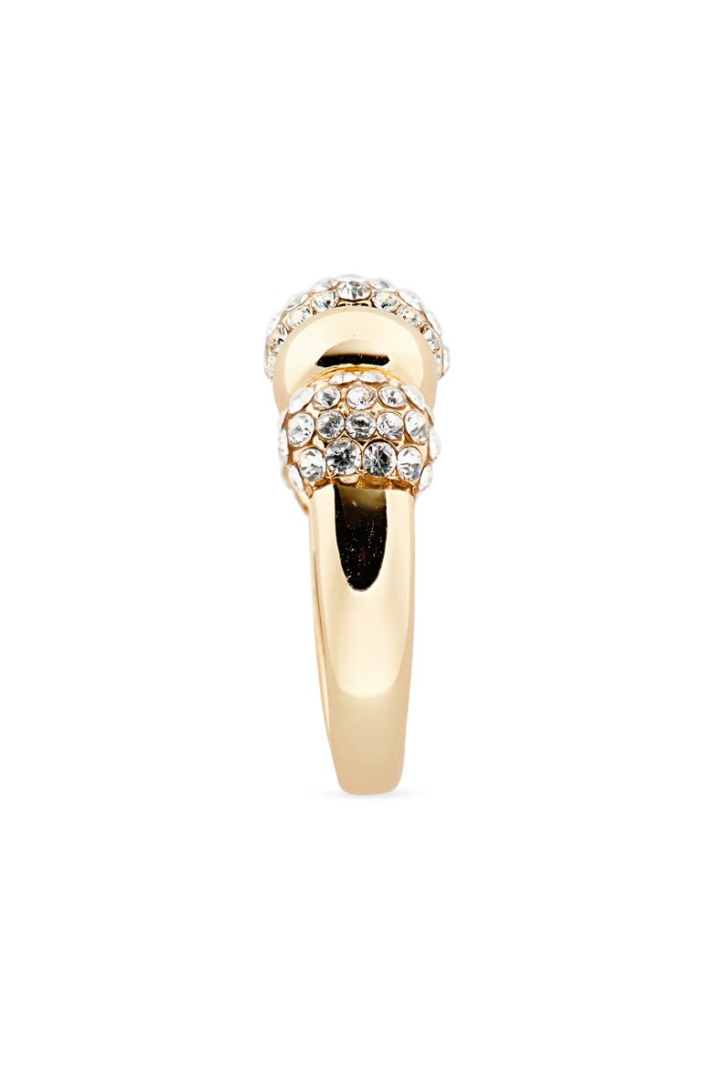 Pavé Crystal Bubble Ring, Alternate, color, CLEAR / GOLD