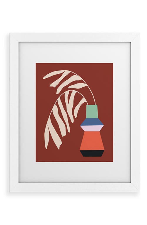 Deny Designs Quiet Art Framed Wall Art in White Frame 11X14 