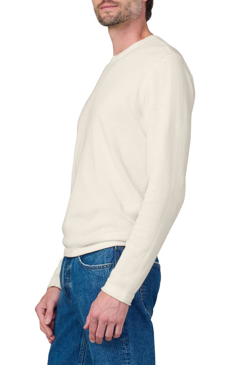 Cotton Crewneck Sweater, Alternate, color, SEA SALT