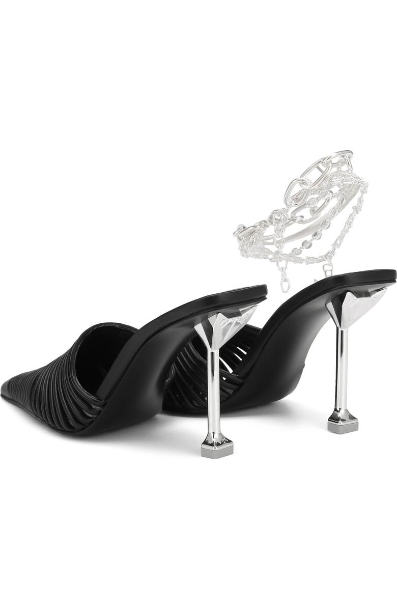 Naked Wolfe Chromed Pointed Toe Mule, Alternate, color,