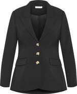City Chic Alexi Peak Lapel Blazer