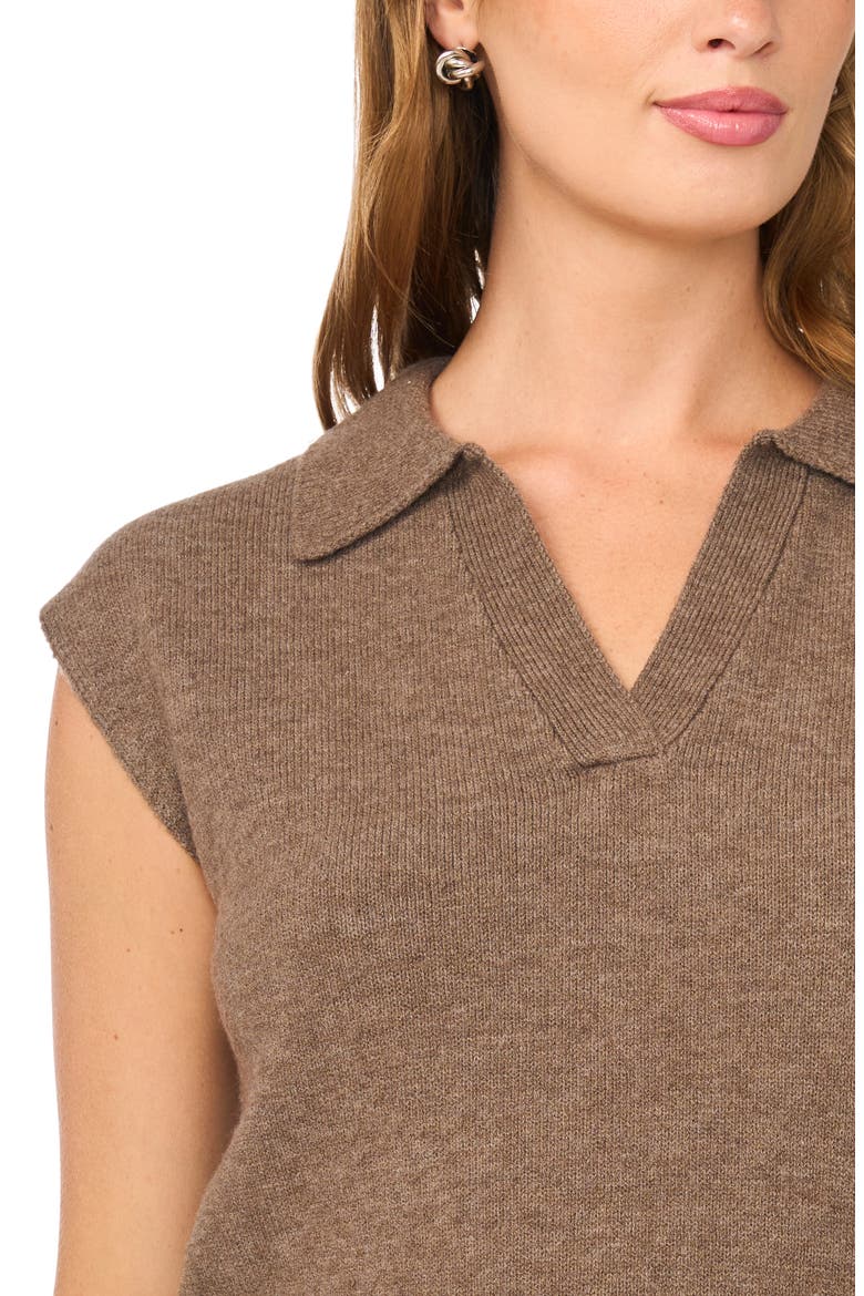 Johnny Collar Sweater Tank, Alternate, color, DEEP SANDSTONE