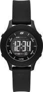 SKECHERS Rosencrans Digital Silicone Strap Watch, 37mm