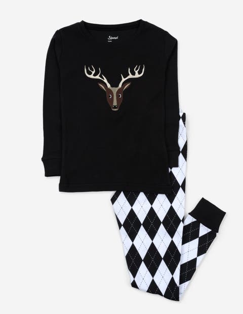 Kids Two-Piece Cotton Matching Family Holiday Pajamas, Argyles & Holiday Prints (Toddler, Little Kid & Big Kid)