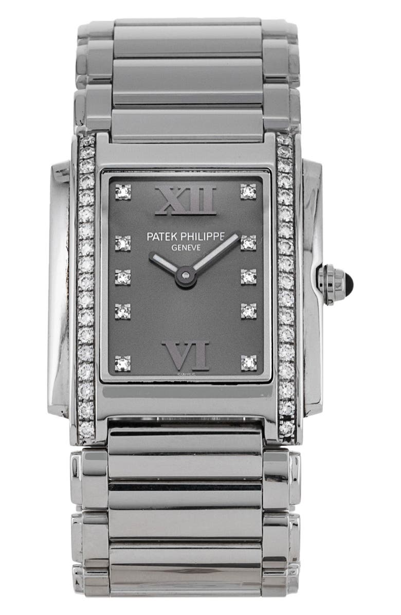 Watchfinder & Co. Patek Philippe Preowned 2013 Twenty-4 Diamond Bracelet Watch, 25mm, Main, color, 