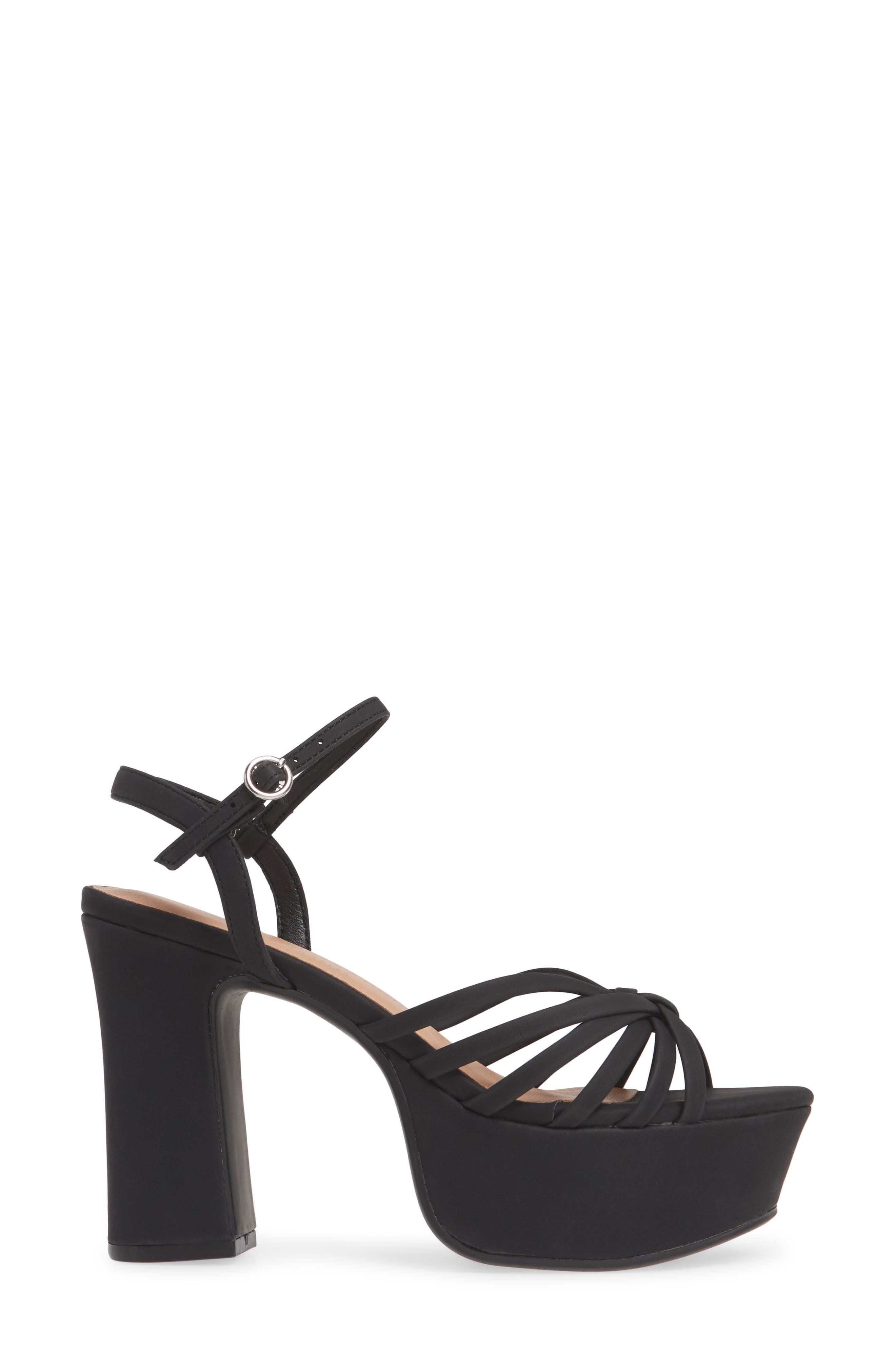 Doll Strappy Platform Sandal, Alternate, color, BLACK NUBUCK LEATHER