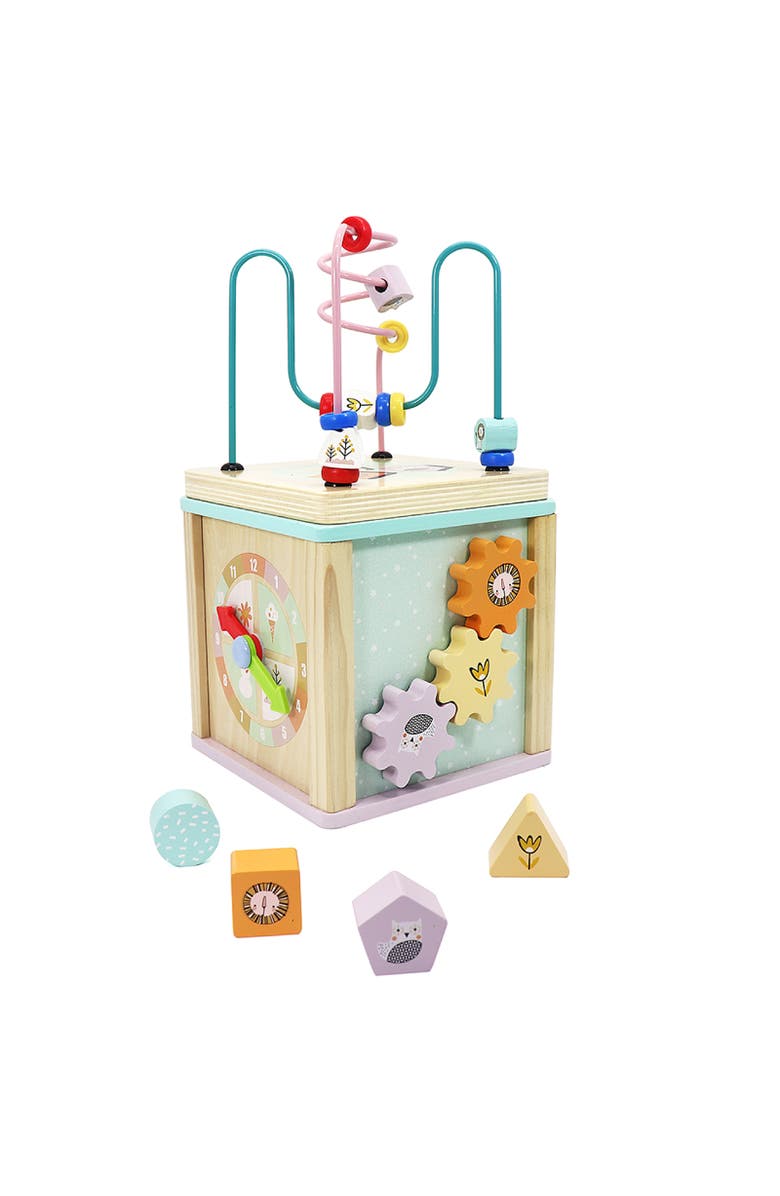 Leo & Friends Wooden Activity Toy for 1, 2 Year-Old-Girls, Main, color, Blue