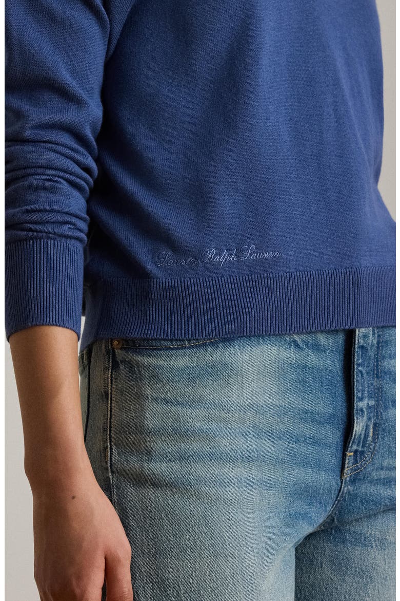 Johnny Collar Sweater, Alternate, color, INKY PURPLE