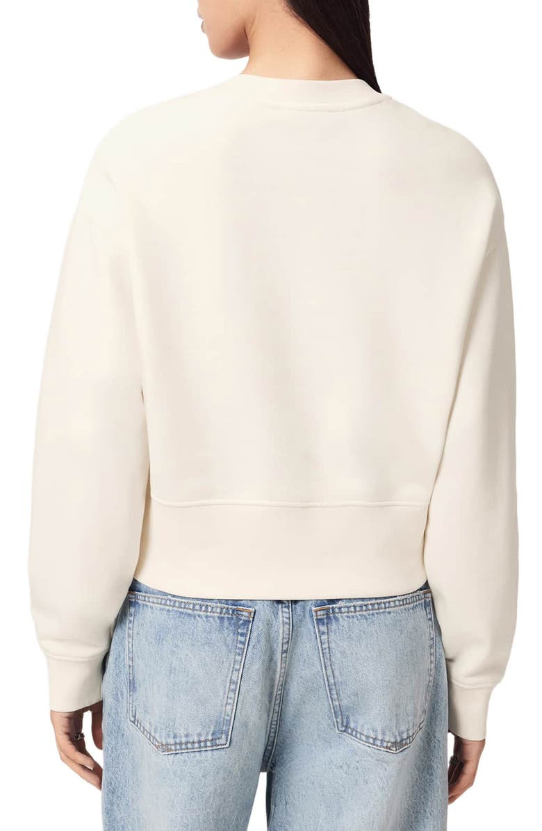 AllSaints Stacks Separo Sweatshirt, Alternate, color, Optic White