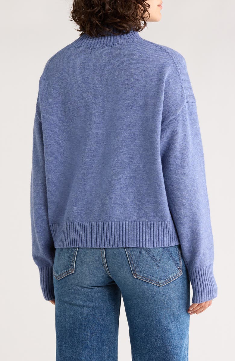 TRUTH Mock Neck Pullover Sweater, Alternate, color, Denim Heather