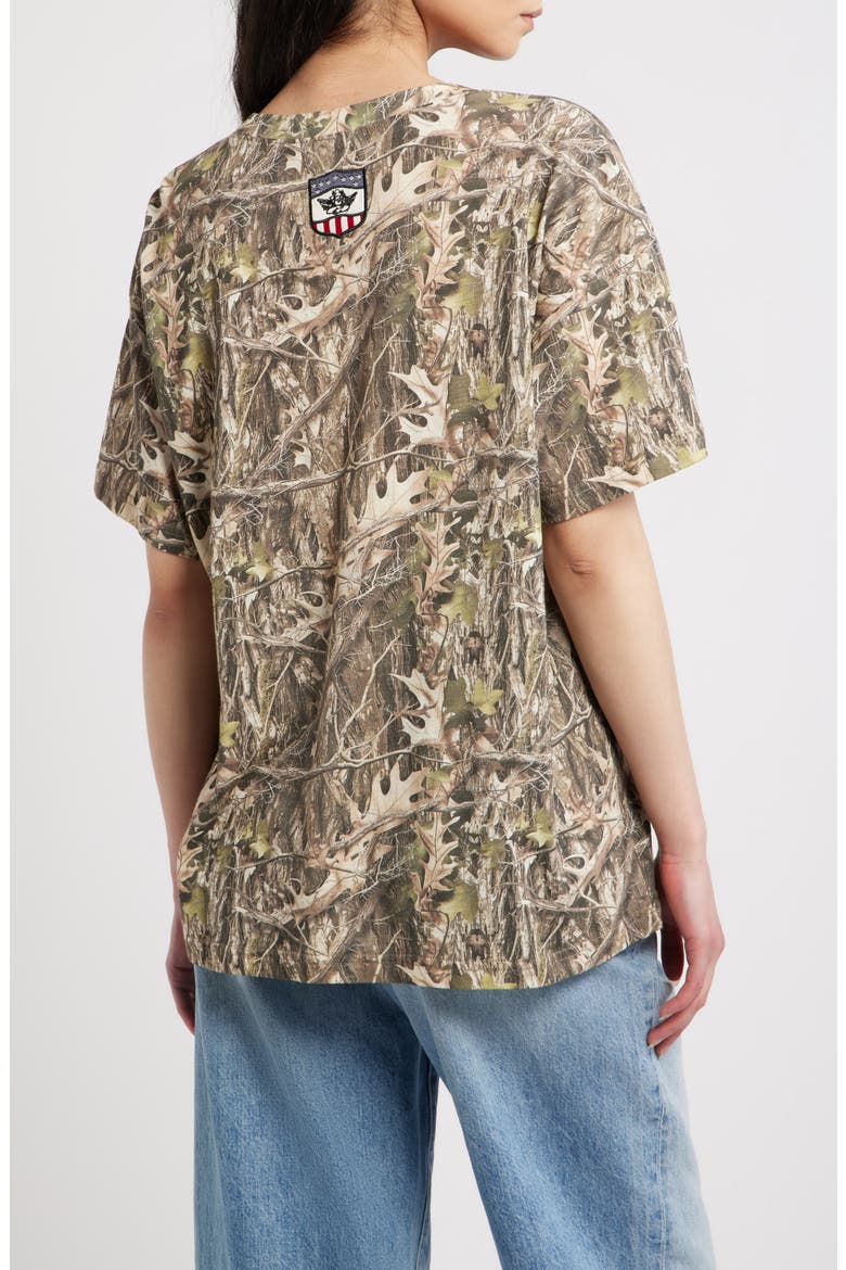 Sport Boyfriend Slub T-Shirt, Alternate, color, CAMO