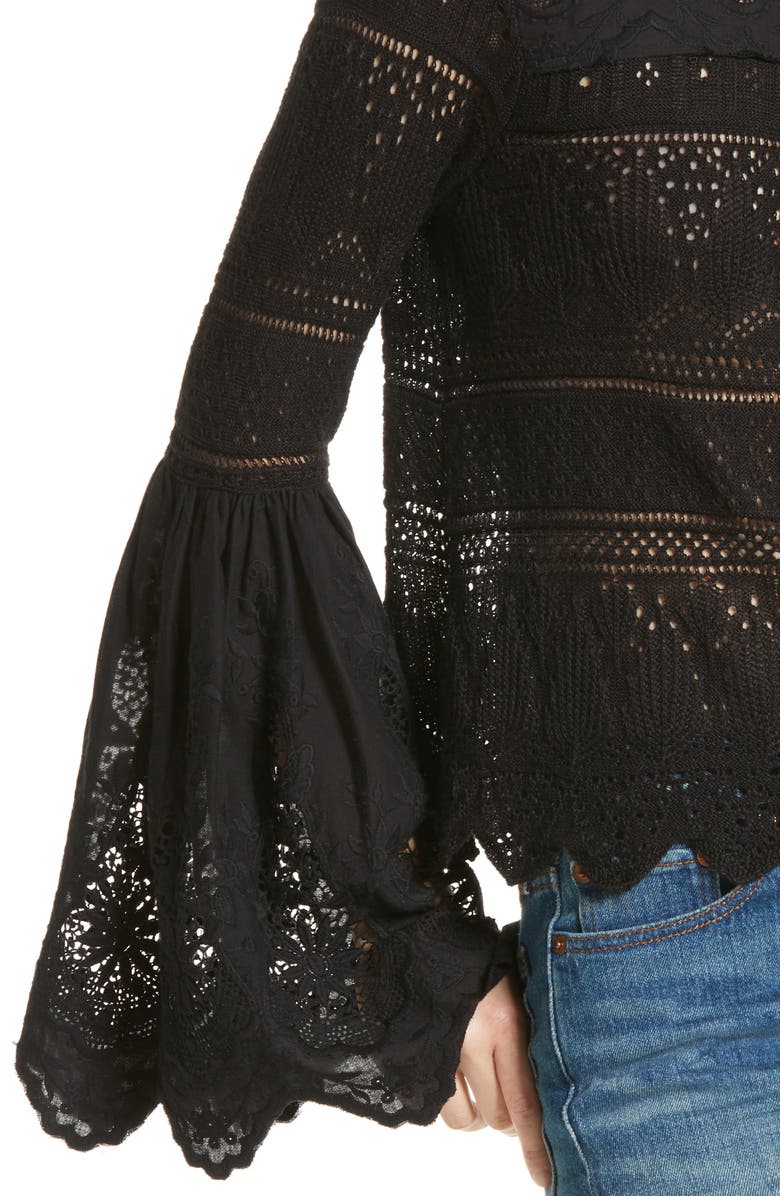 Free People Once Upon a Time Lace Top, Alternate, color, 