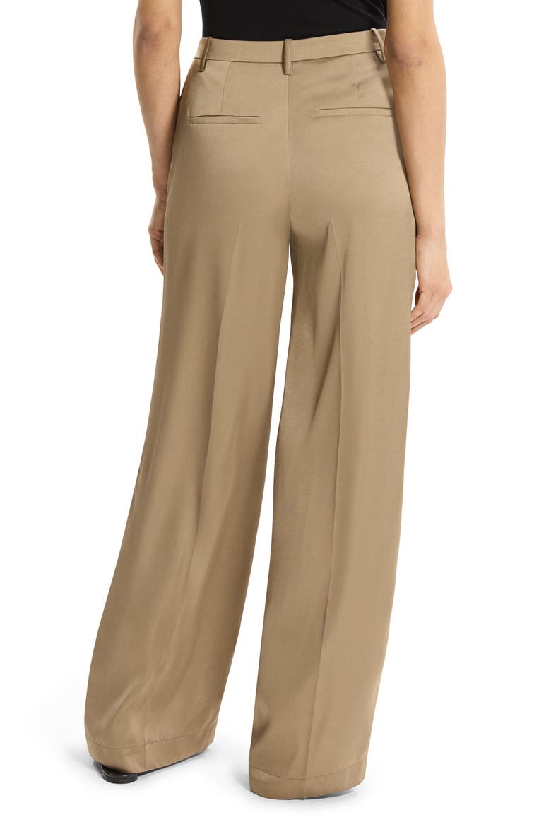 Relaxed Satin Pants, Alternate, color, MOCHA TAUPE