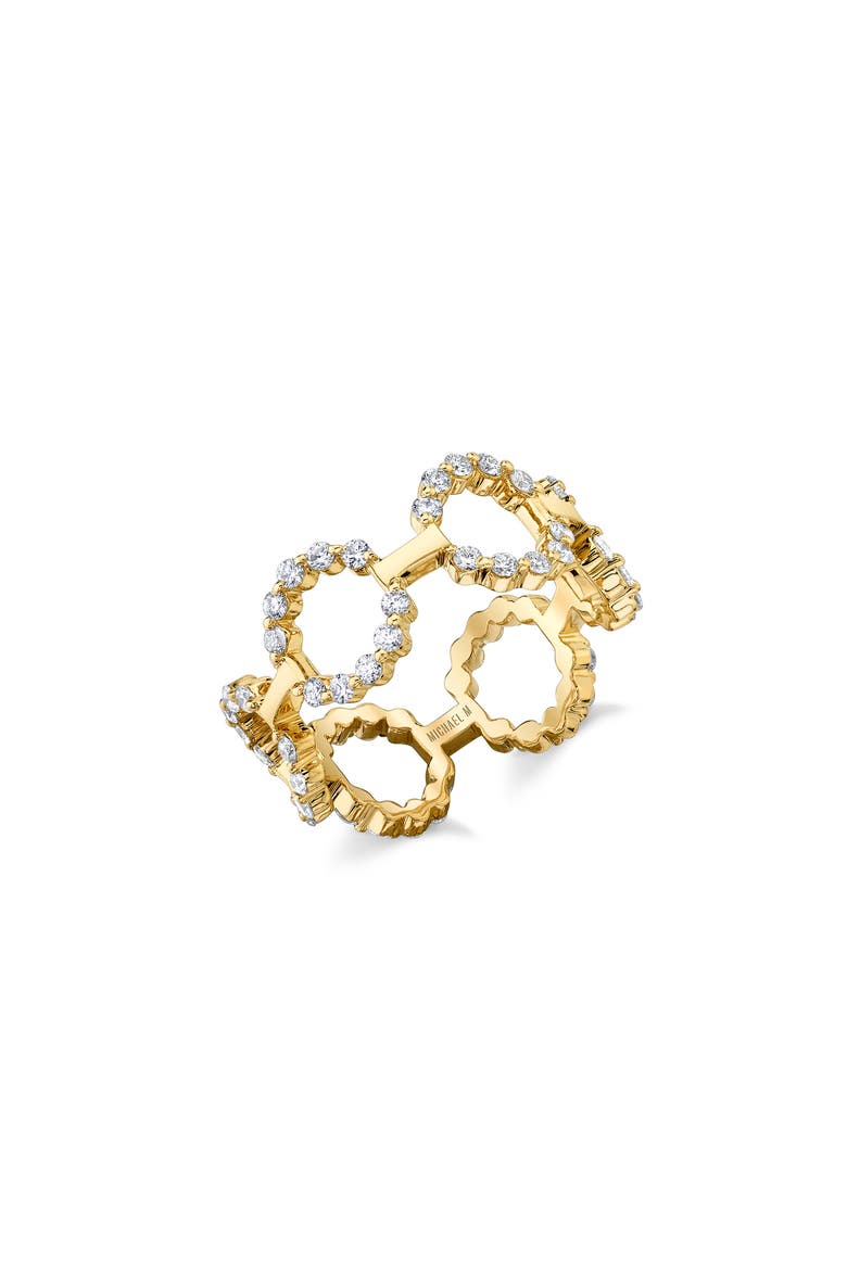 Cloud Infiniti Band Ring, Main, color, Yellow Gold