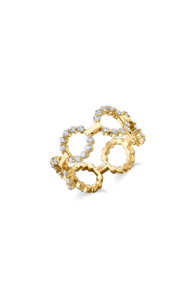 Michael M Cloud Infiniti Band Ring, Main, color, Yellow Gold